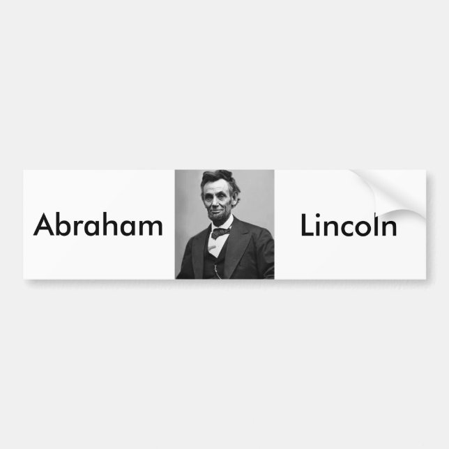 Pegatina Para Coche Abraham Lincoln (Frente)