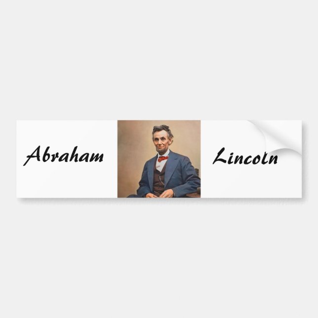 Pegatina Para Coche Abraham Lincoln (Frente)