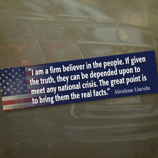 Pegatina Para Coche Abraham Lincoln Cita Bumper Sticker