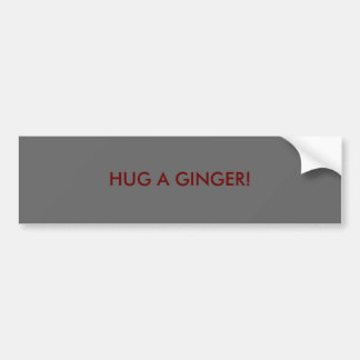 PEGATINA PARA COCHE ¡ABRAZA A UN GINGER!