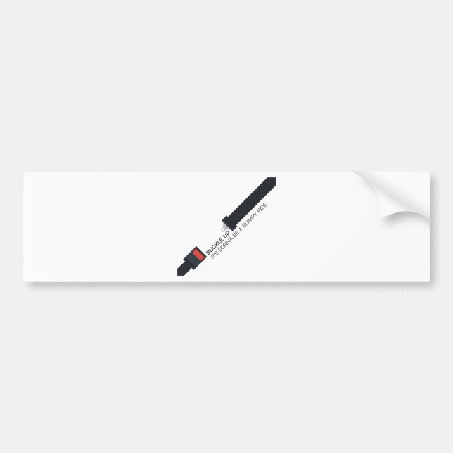 Pegatina Para Coche Abroche para arriba, él va a ser un viaje (Frente)