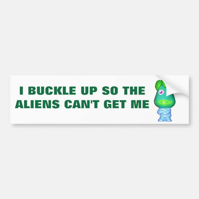 Pegatina Para Coche Abróchense, no se levanten. (Frente)