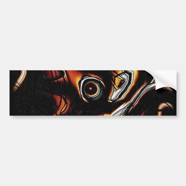 Pegatina Para Coche Abstract Art Bumper Sticker (Frente)
