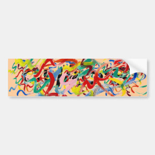 Pegatina Para Coche Abstract Art Bumper Sticker