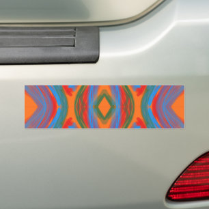 Pegatina Para Coche Abstract Naranja