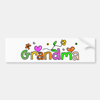 Pegatina Para Coche Abuela