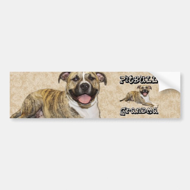 Pegatina Para Coche Abuela de PitBull - Tigger (Frente)