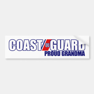 Pegatina Para Coche Abuela orgullosa del guardacostas