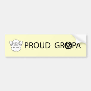 Pegatina Para Coche Abuelo Orgulloso_Pegatina para coche