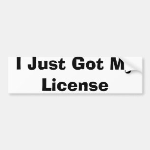 Pegatina Para Coche Acabo de conseguir mi licencia