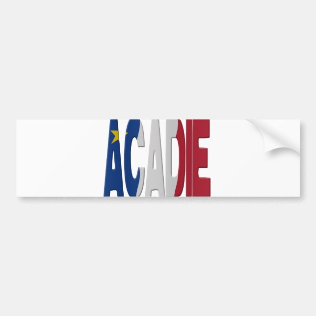 Pegatina Para Coche Acadian flag (Frente)