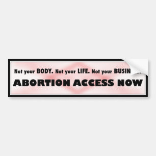 Pegatina Para Coche Acceso del aborto ahora