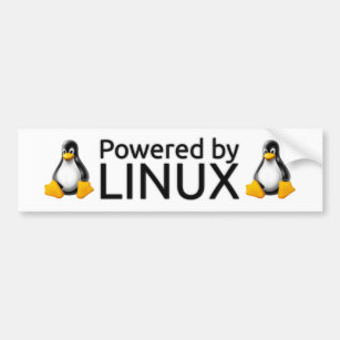 Pegatina Para Coche Accionado por Linux