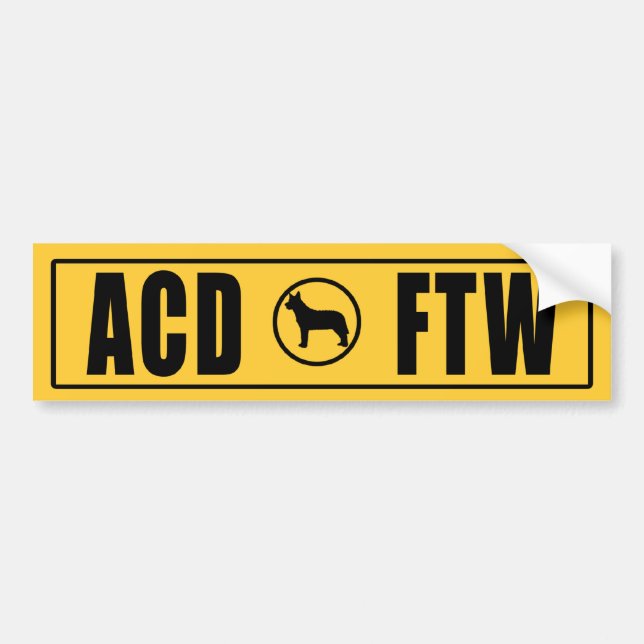 PEGATINA PARA COCHE ACD - FTW (Frente)