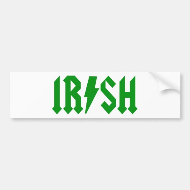 Pegatina Para Coche acdc_irish (Frente)