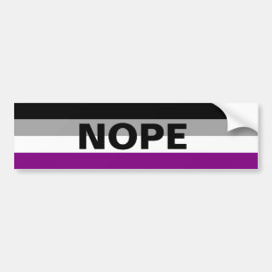 Pegatina Para Coche Ace "NOPE"