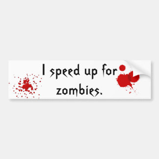 Pegatina Para Coche Acelere para los zombis
