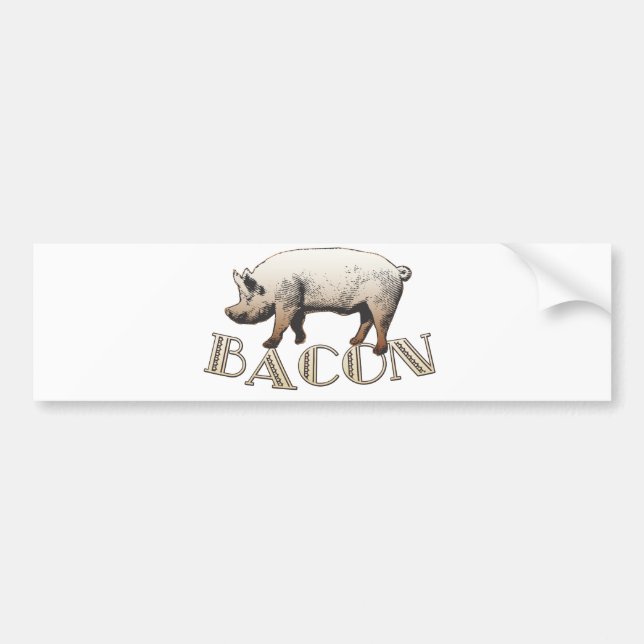 Pegatina Para Coche Acrobat BACON Pig (Frente)