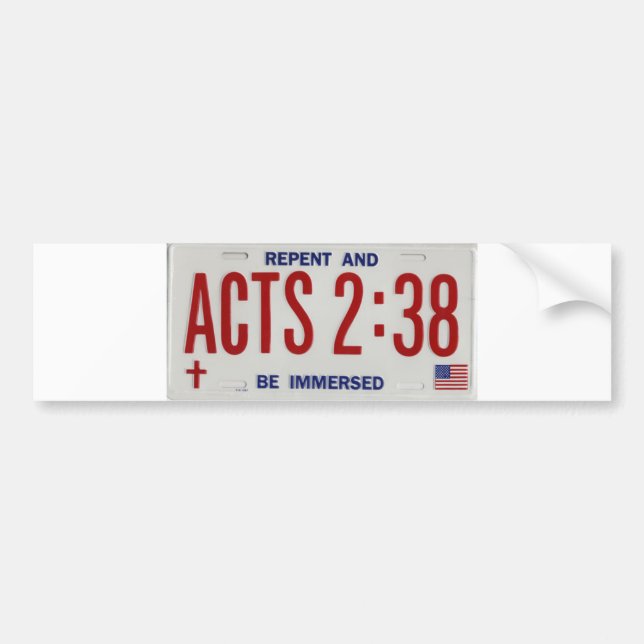 Pegatina Para Coche ACTS_2_38_license_plate02 (Frente)