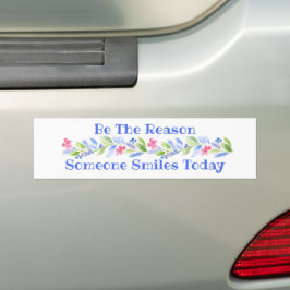 Pegatina Para Coche Acuarela Pastel Floral SÉ LA RAZÓN SONRÍE