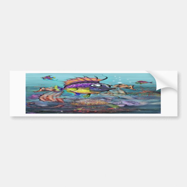 Pegatina Para Coche Acuario (Frente)