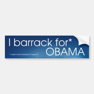 Pegatina Para Coche Acuartelo para Obama