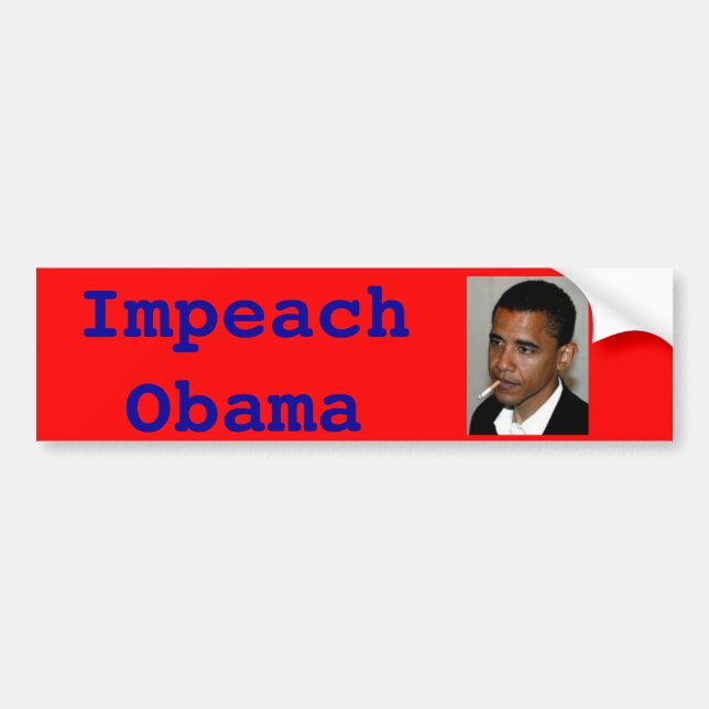 Pegatina Para Coche Acuse a Obama (Frente)