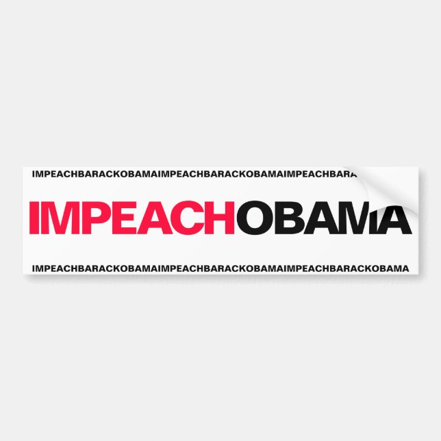 PEGATINA PARA COCHE ACUSE A OBAMA (Frente)