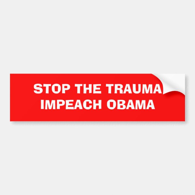 PEGATINA PARA COCHE ACUSE A OBAMA (Frente)