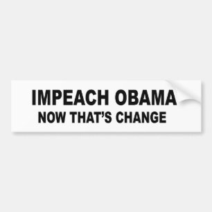 Pegatina Para Coche Acuse a Obama - ahora que es el cambio