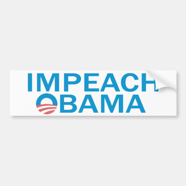 Pegatina Para Coche Acuse a Obama Bumpersticker (Frente)