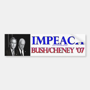 Pegatina Para Coche Acuse Bush/Cheney