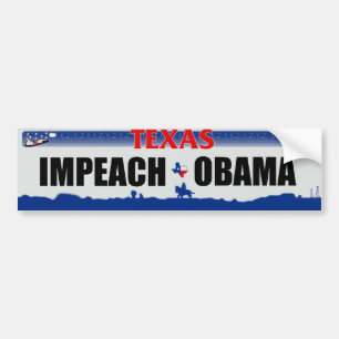 Pegatina Para Coche Acuse Obama - Tejas