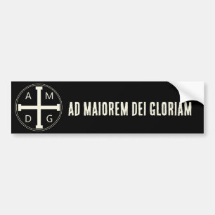 Pegatina Para Coche Ad maiorem Dei gloriam