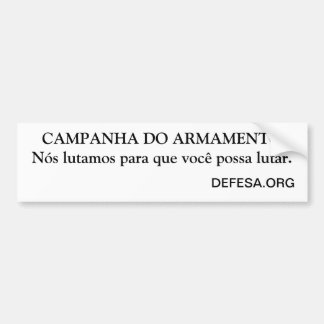 Pegatina Para Coche Adesivo carro Campanha do Armamento