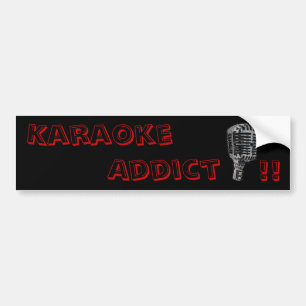 Pegatina Para Coche ¡Adicto al Karaoke!!