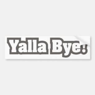 Pegatina Para Coche Adiós de Yalla