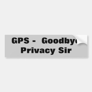 Pegatina Para Coche Adiós privacidad GPS señor