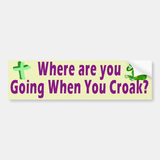 Pegatina Para Coche ¿Adónde usted va? (Frente)