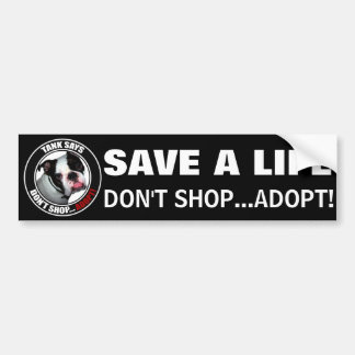 Pegatina Para Coche Adopción Mascota, NO COMPRA... ¡ADOPTE!