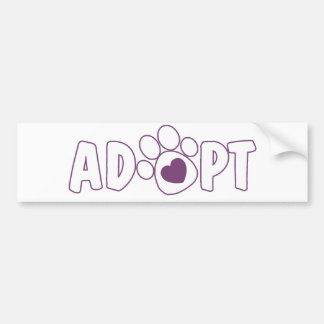 Pegatina Para Coche Adopte
