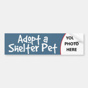 Pegatina Para Coche Adopte a un mascota del refugio