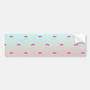 Pegatina Para Coche Adorables Flamencos Rosados Enamorados