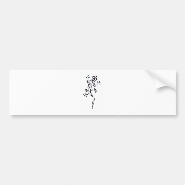 Pegatina Para Coche Adorno-tatouage-lezard-polyn-sien (Frente)