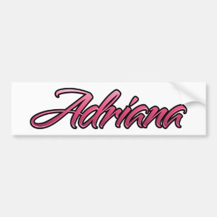 Pegatina Para Coche Adriana decolorado rosa Aufkleber Sticker