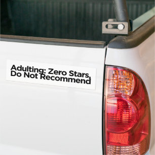 Pegatina Para Coche Adultismo: cero estrellas, no se recomienda Dive