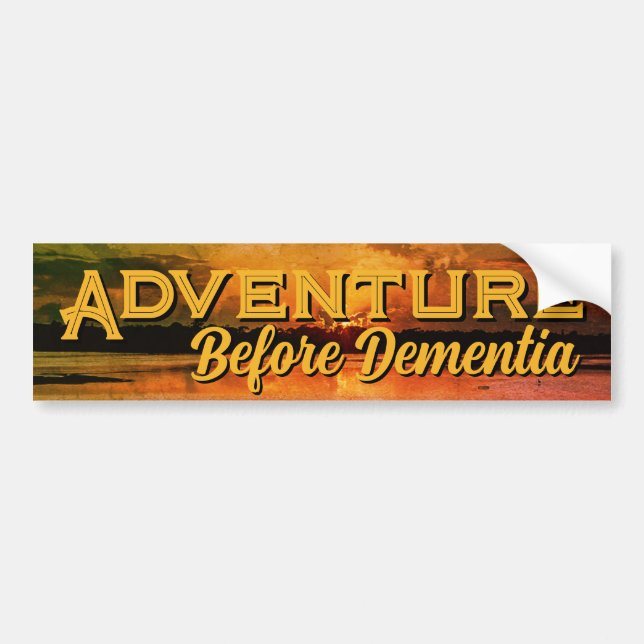 Pegatina Para Coche "Adventure" Bumper Sticker (Frente)
