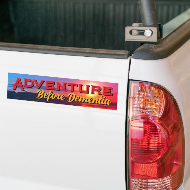 Pegatina Para Coche "Adventure" Bumper Sticker (En Camión)