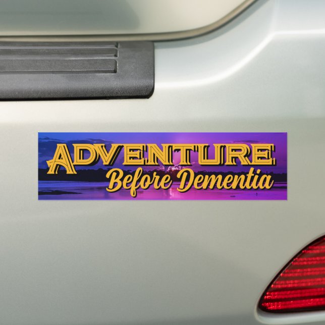 Pegatina Para Coche "Adventure" Bumper Sticker (en coche)