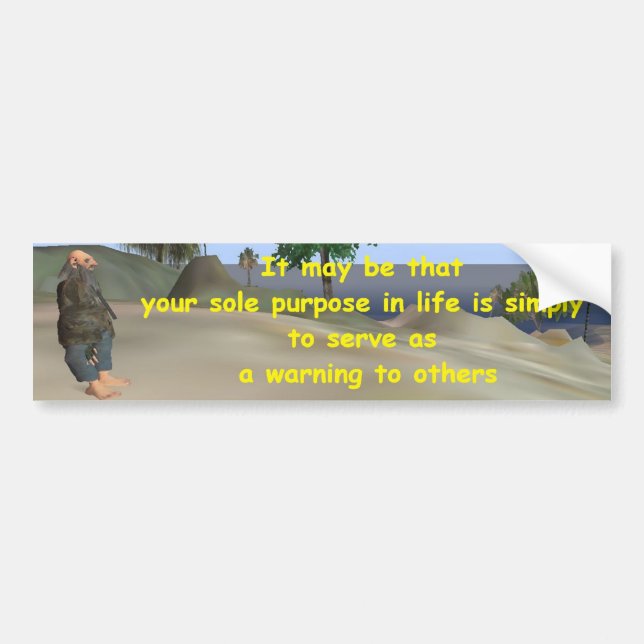 Pegatina Para Coche advertencia (Frente)